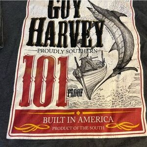 Guy Harvey Charcoal Pocket Tee